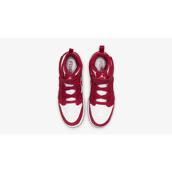 NEW Air Jordan 1 High FlyEase Cardinal Red White Sneakers DC7986 601 - SIZE 4.5Y main image 7